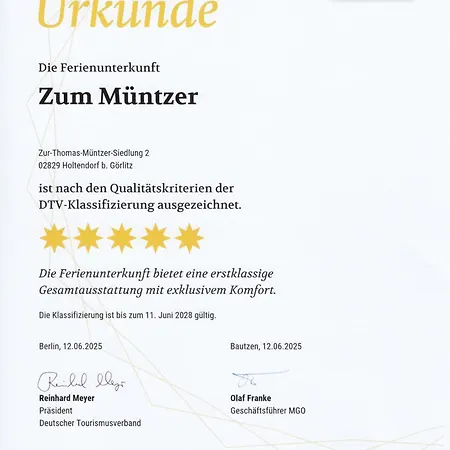 Διαμέρισμα Zum Muentzer Holtendorf